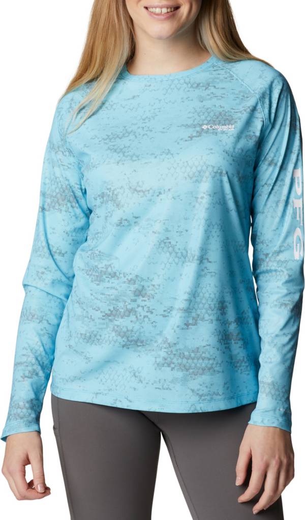 Columbia Womens Tidal PFG Printed Triangle Long Sleeve Shirt 