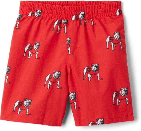 Columbia Youth Georgia Bulldogs Backcast Printed Performance Red Shorts