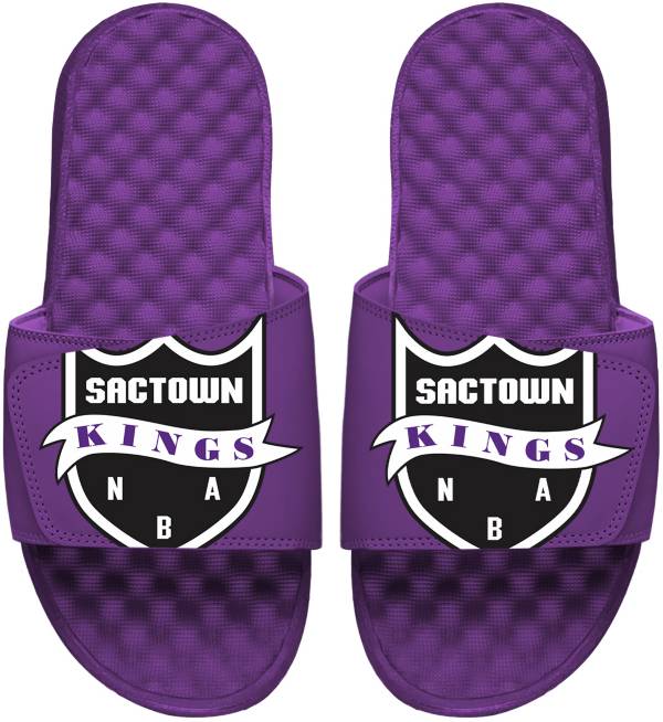 ISlide 2021-22 City Edition Sacramento Kings Purple Logo Slide Sandals