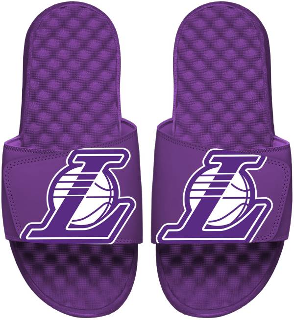 ISlide 2021-22 City Edition Los Angeles Lakers Purple Logo Slide Sandals