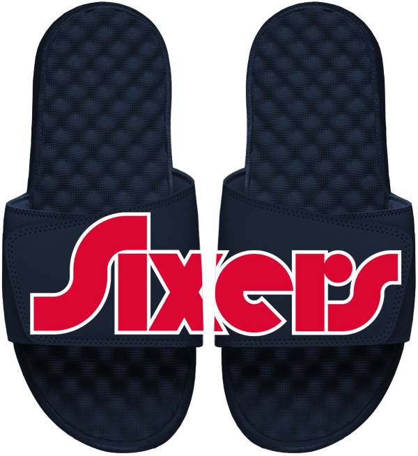 ISlide 2021-22 City Edition Philadelphia 76ers Navy Logo Slide Sandals