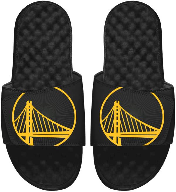 ISlide 2021-22 City Edition Golden State Warriors Black Logo Slide Sandals