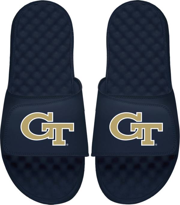 ISlide Georgia Tech Yellow Jackets Navy Logo Slide Sandals