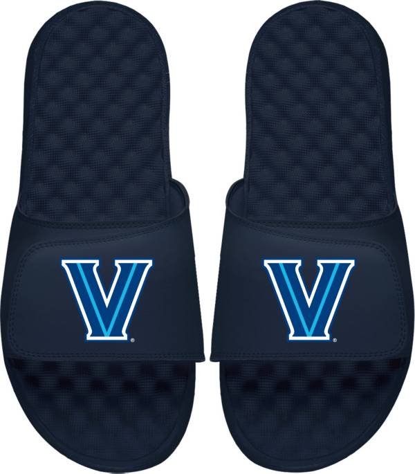 ISlide Villanova Wildcats Navy Logo Slide Sandals