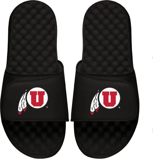 ISlide Utah Utes Logo Slide Black Sandals