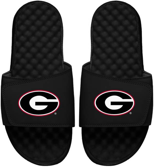 ISlide Youth Georgia Bulldogs Logo Slide Black Sandals