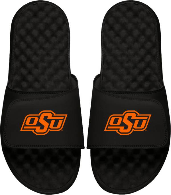 ISlide Youth Oklahoma State Cowboys Logo Slide Black Sandals
