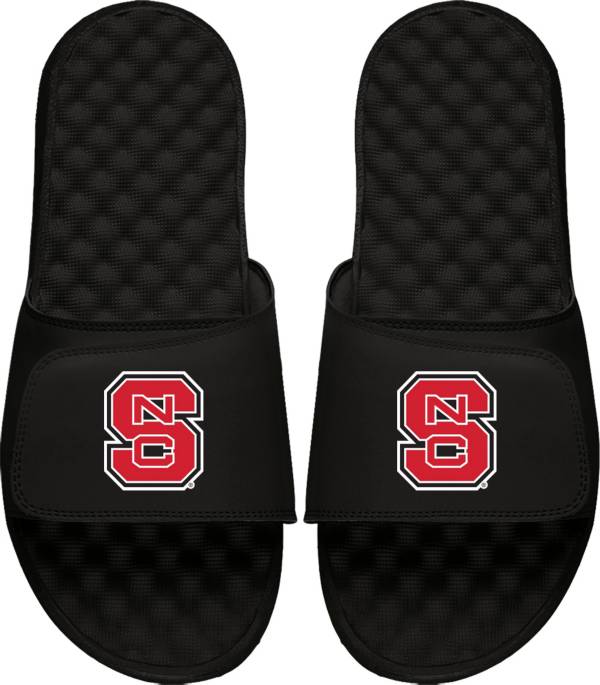 ISlide Youth NC State Wolfpack Logo Slide Black Sandals