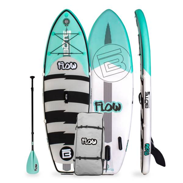 BOTE Flow Aero 8' Native Teal Kids Inflatable Paddle Board