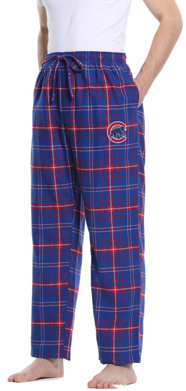 Concepts Sports Men's Chicago Cubs Royal Flannel Pants