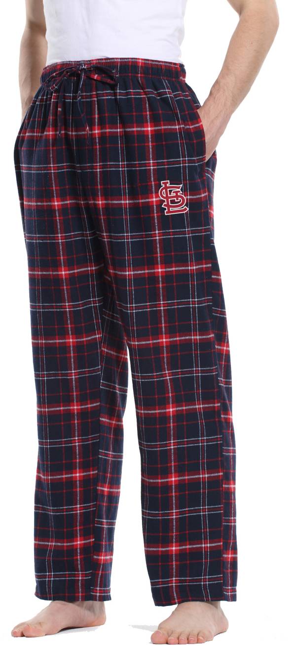 Concepts Sports Men's St. Louis Cardinals Navy Flannel Pants