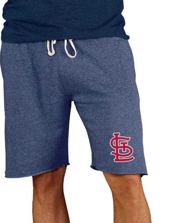 Concepts Sport Men's St. Louis Cardinals Navy Mainstream Terry Shorts