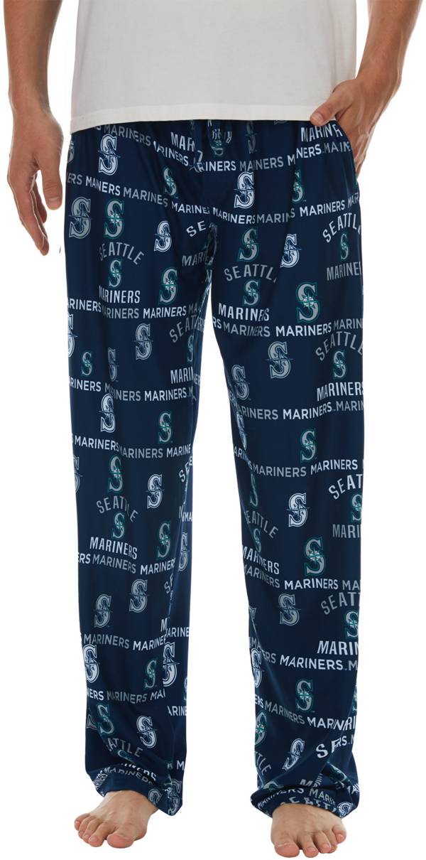 Concepts Men's Seattle Mariners Navy Flagship All Over Print Pants