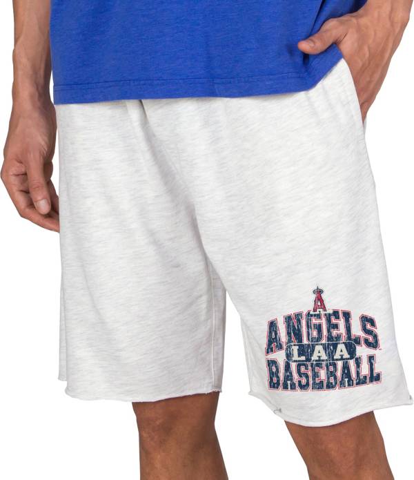 Concepts Men's Los Angeles Angels White Terry Shorts