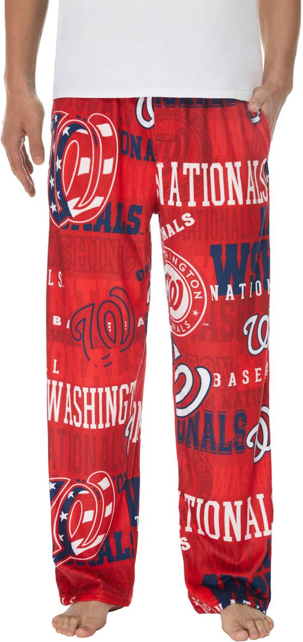 Concepts Men's Washington Nationals Red Ensemble All Over Print Pants