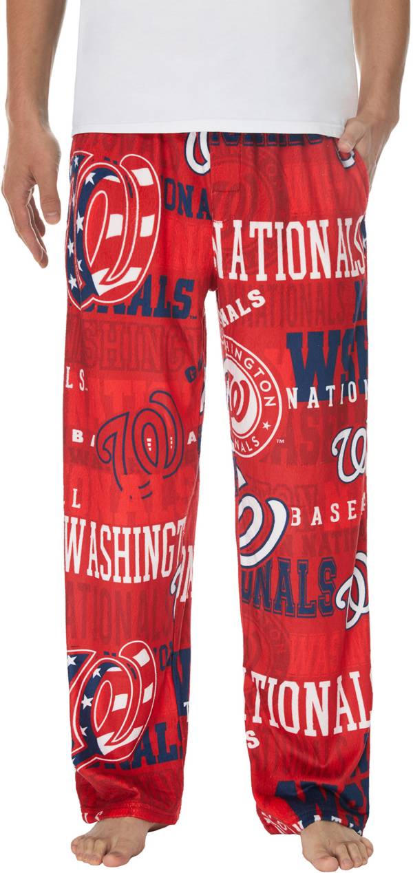 Concepts Men's Washington Nationals Red Ensemble All Over Print Pants