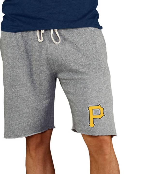 Concepts Sport Men's Pittsburgh Pirates Grey Mainstream Terry Shorts