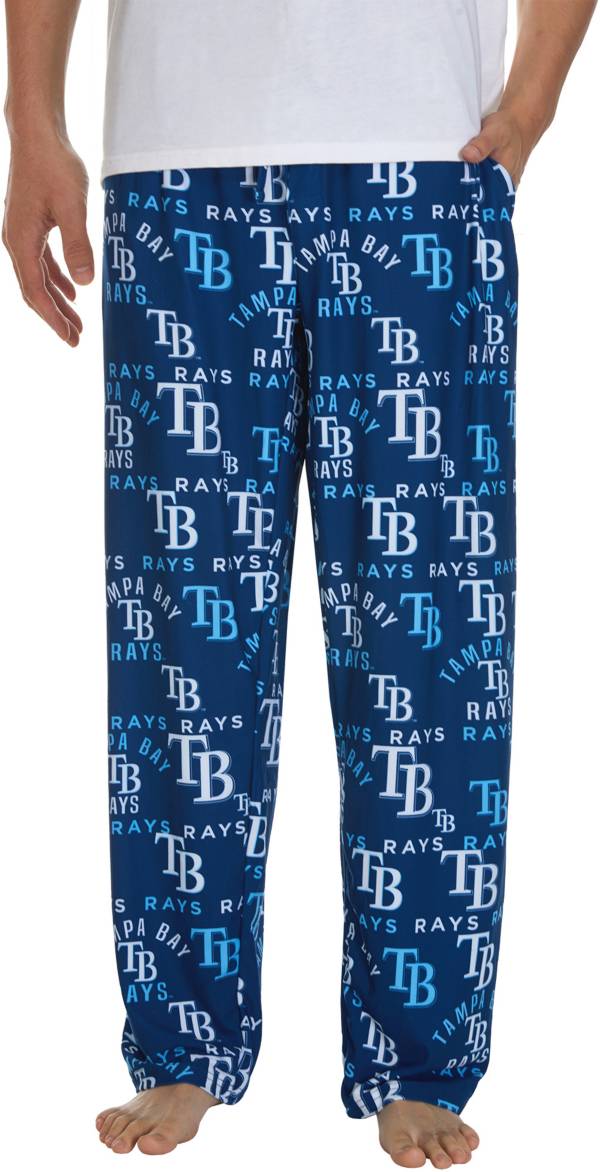 Concepts Men's Tampa Bay Rays Navy Flagship All Over Print Pants