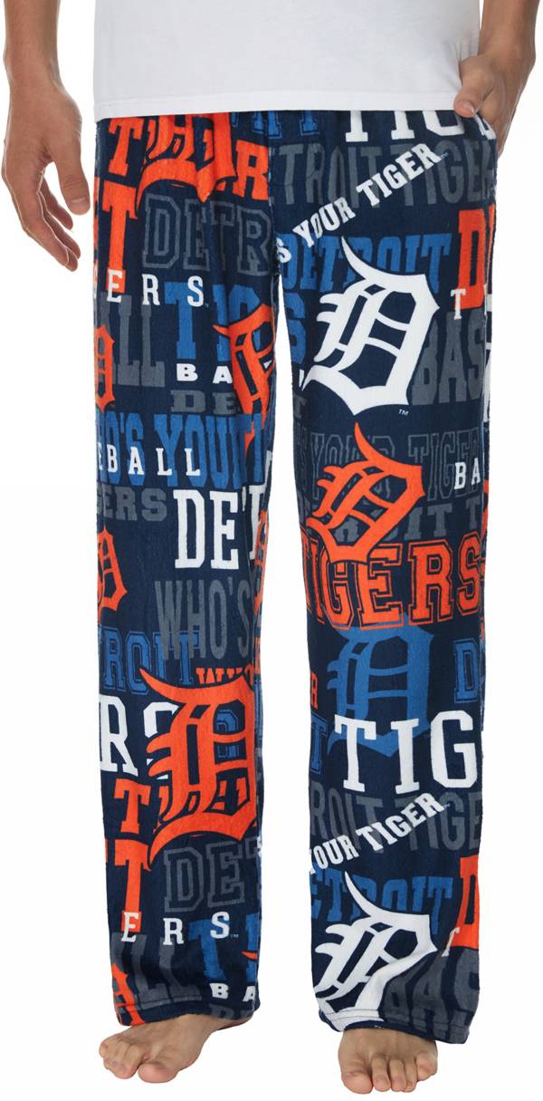 Concepts Men's Detroit Tigers Navy Ensemble All Over Print Pants