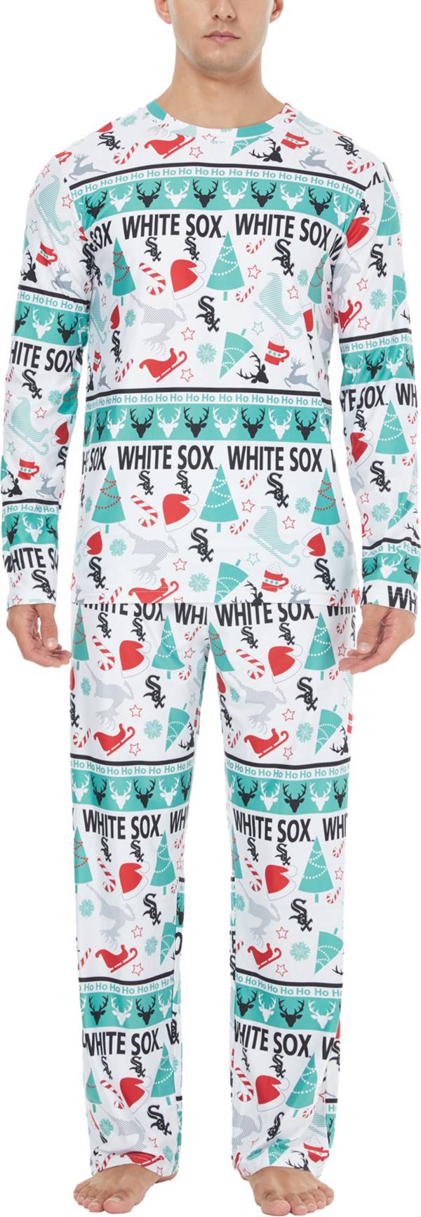 Concepts Sport Men's Chicago White Sox Holiday Advent Pant and Long Sleeve T-Shirt Sleep Set