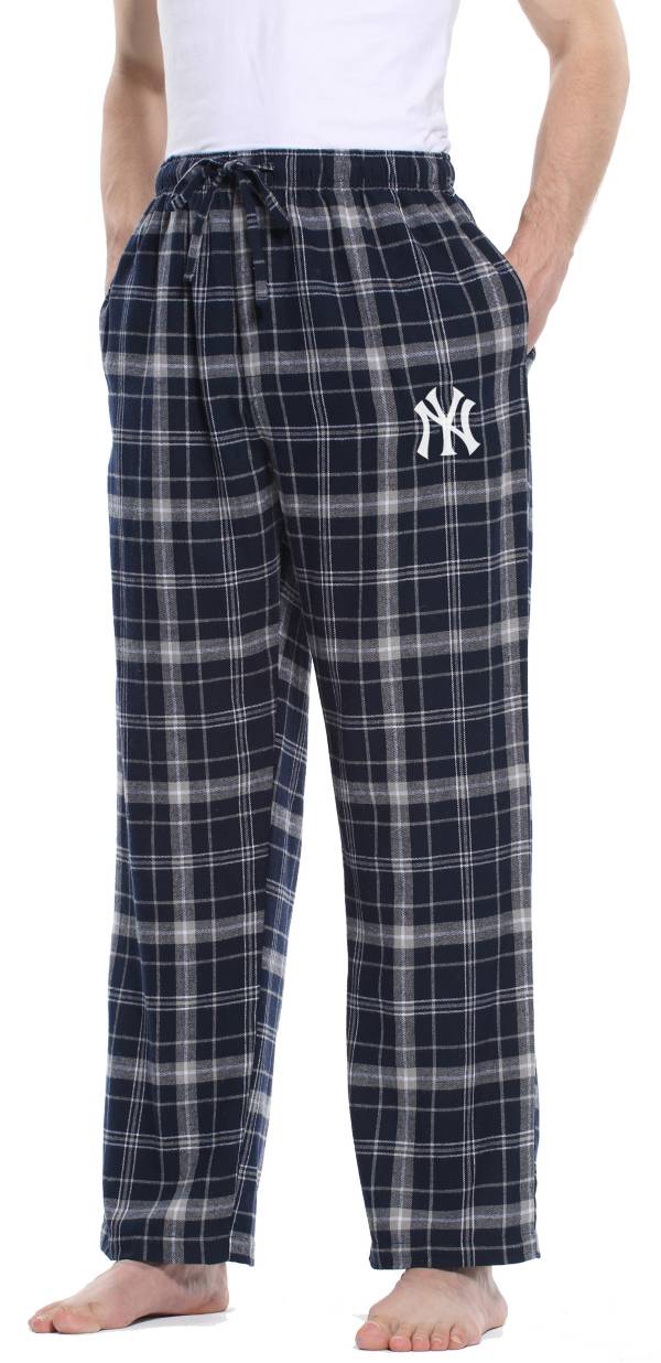 Concepts Sports Men's New York Yankees Navy Flannel Pants