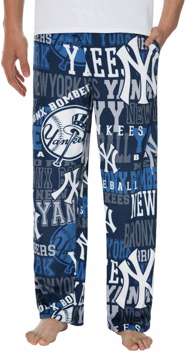 Concepts Men's New York Yankees Navy Ensemble All Over Print Pants