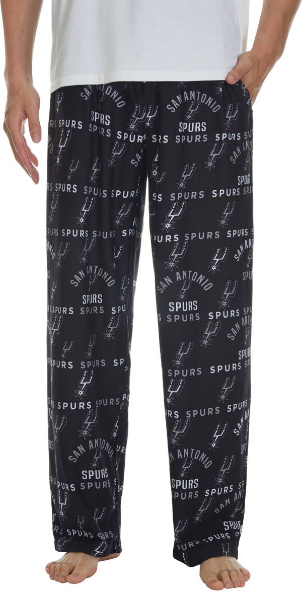 Concepts Sport Men's San Antonio Spurs Black Sleep Pants