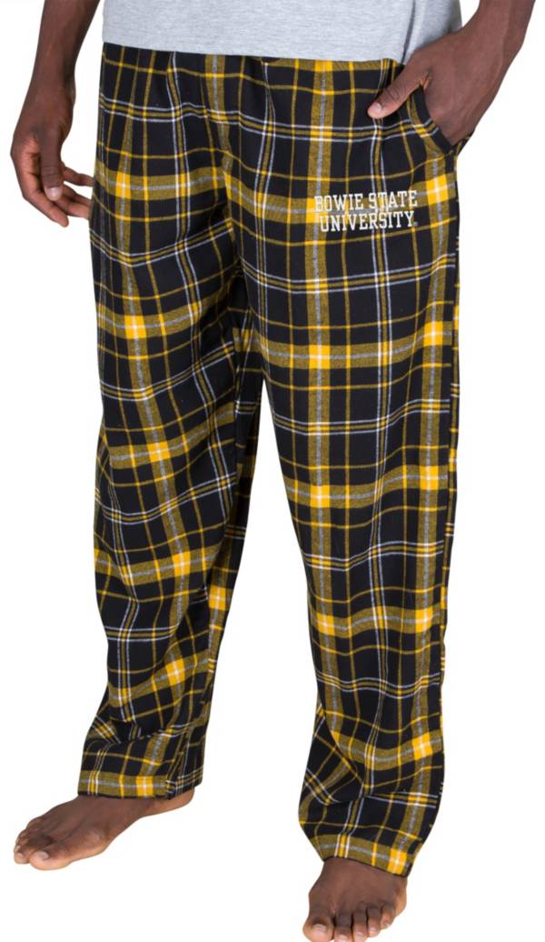 Concepts Sport Men's Bowie State Bulldogs Black Ultimate Embroidered Sleep Pants