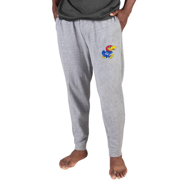 Concepts Sport Men's Kansas Jayhawks Grey Mainstream Cuffed Pants product image