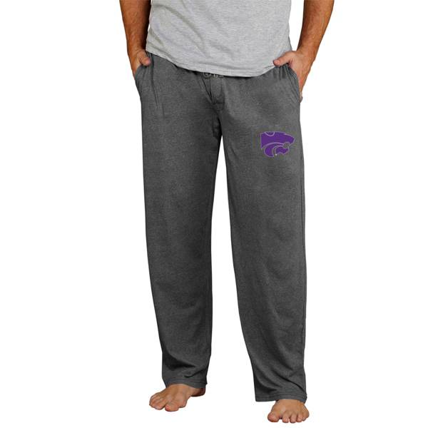 Concepts Sport Men's Kansas State Wildcats Grey Quest Jersey Pants