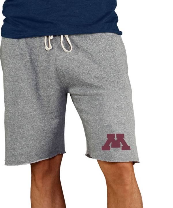 Concepts Sport Men's Minnesota Golden Gophers Grey Mainstream Terry Shorts