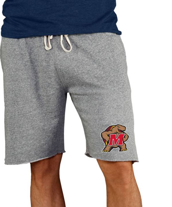 Concepts Sport Men's Maryland Terrapins Grey Mainstream Terry Shorts