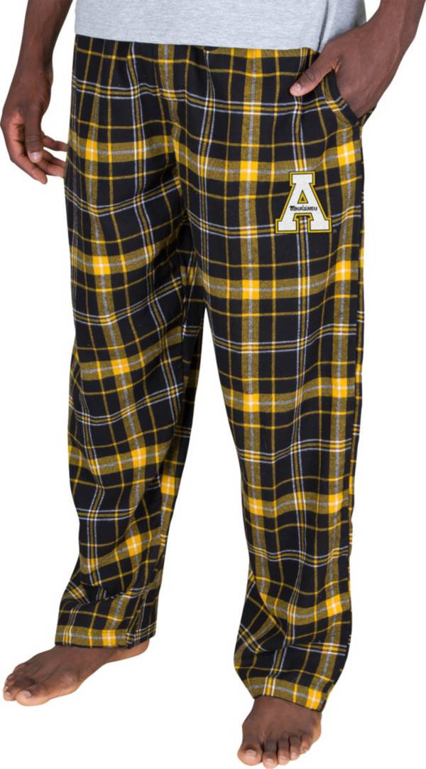 Concepts Sport Men's Appalachian State Mountaineers Black Ultimate Embroidered Sleep Pants