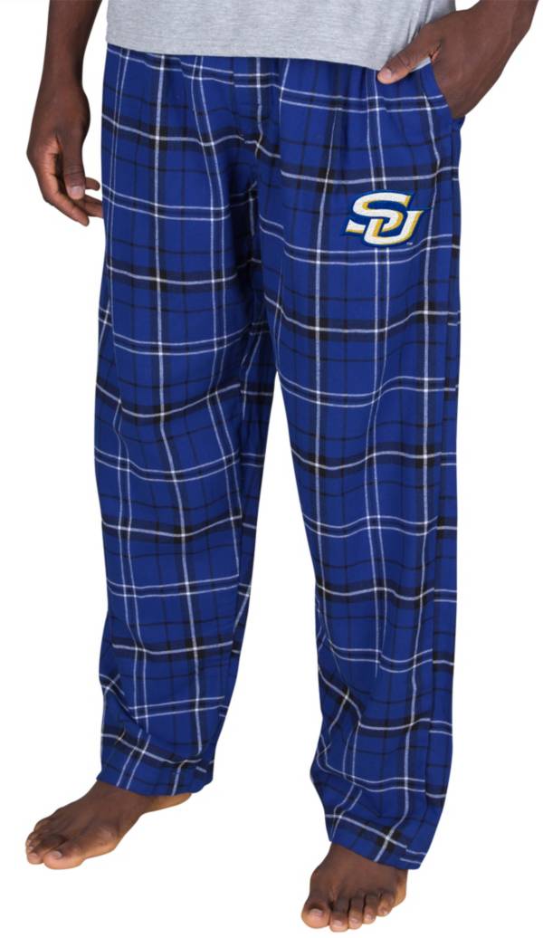 Concepts Sport Men's Southern University Jaguars Columbia Blue Ultimate Embroidered Sleep Pants