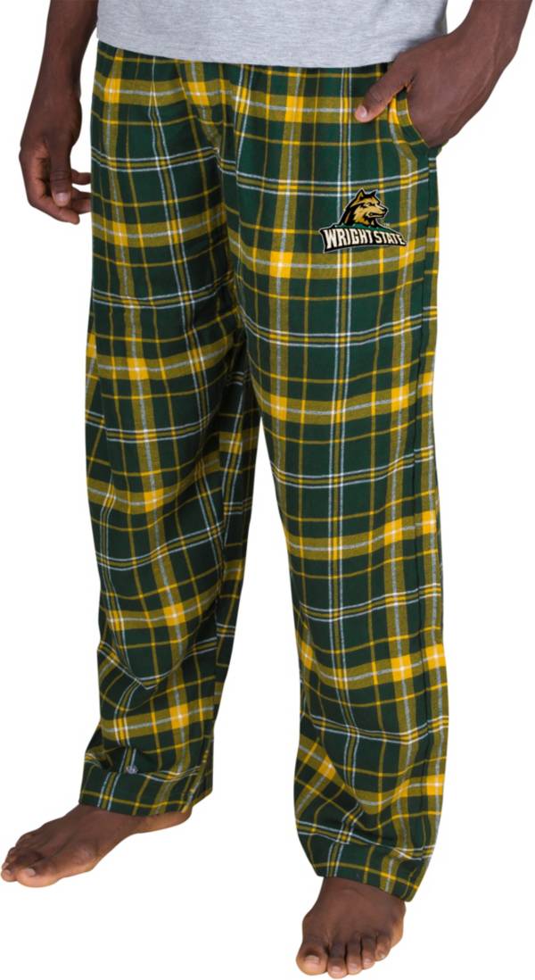 Concepts Sport Men's Wright State Raiders Green Ultimate Embroidered Sleep Pants