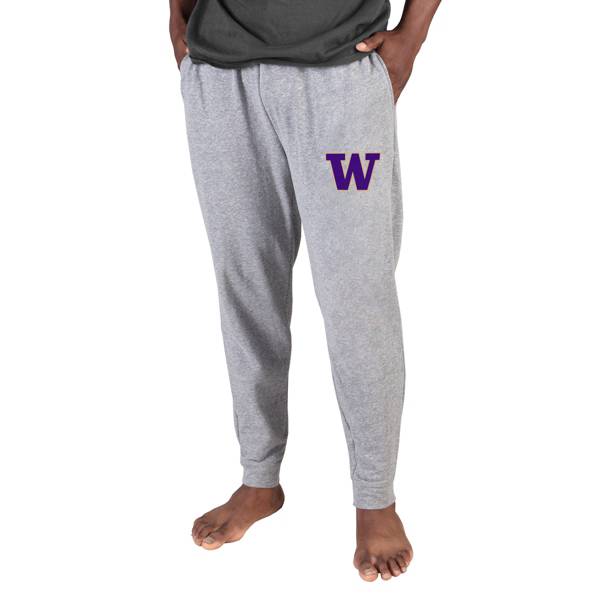 Concepts Sport Men's Washington Huskies Grey Mainstream Cuffed Pants product image