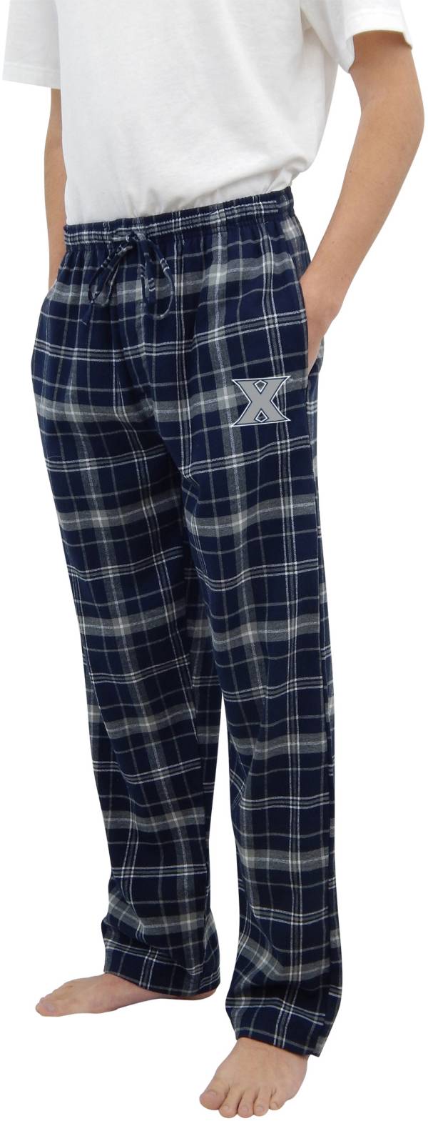 Concepts Sport Men's Xavier Musketeers Blue Ultimate Embroidered Sleep Pants