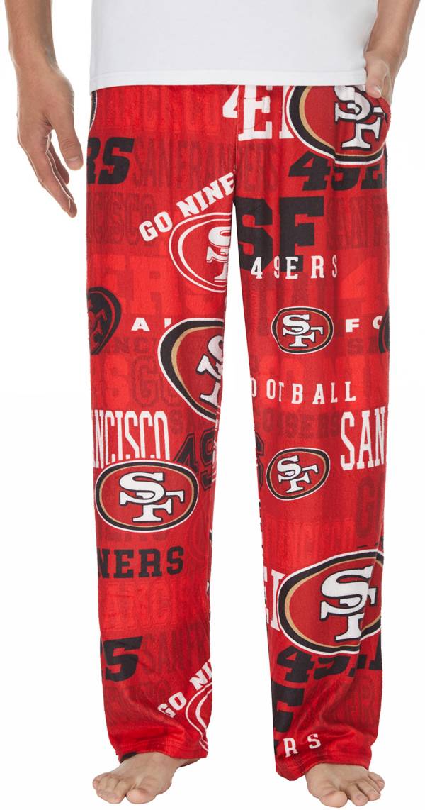 Concepts Sport Men's San Francisco 49ers Ensemble Red Fleece Pants