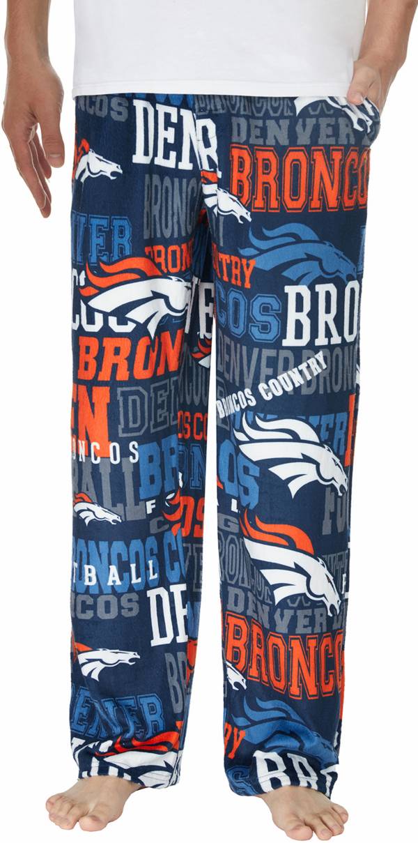 Concepts Sport Men's Denver Broncos Ensemble Navy Fleece Pants