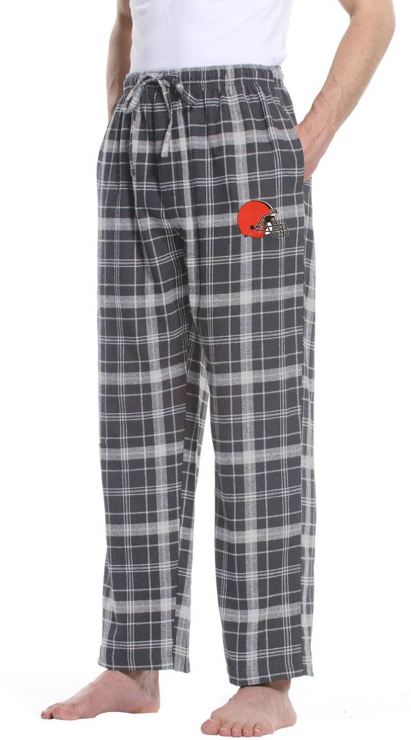 Concepts Sport Men's Cleveland Browns Ultimate Charcoal Flannel Pants product image