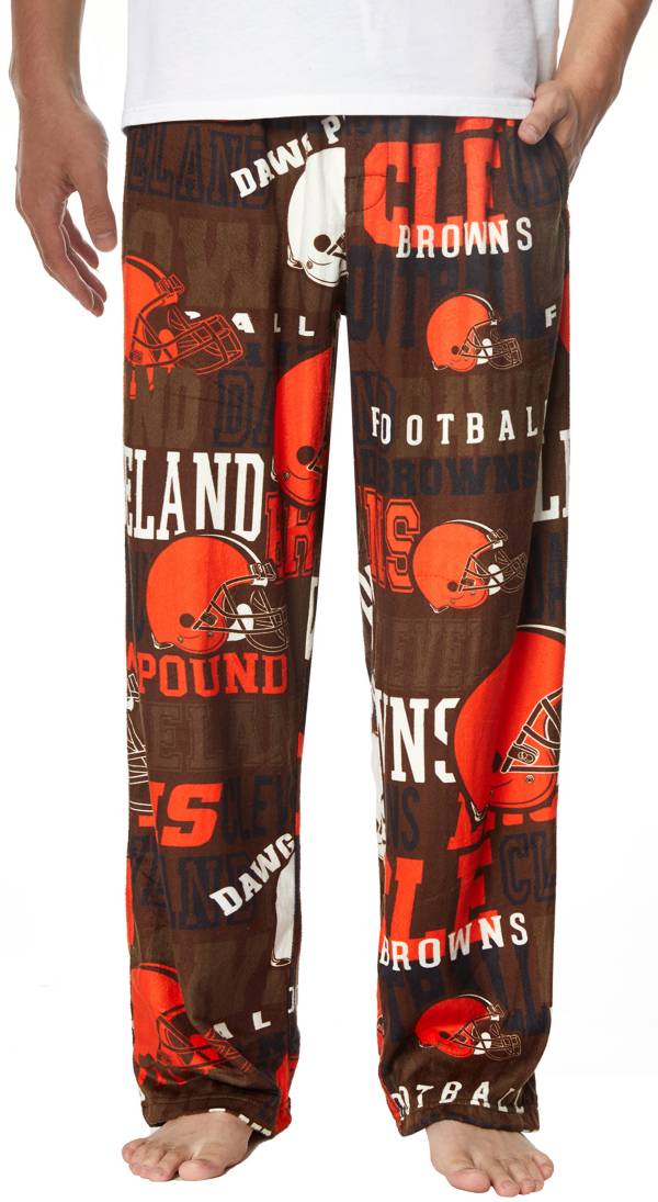 Concepts Sport Men's Cleveland Browns Ensemble Brown Fleece Pants