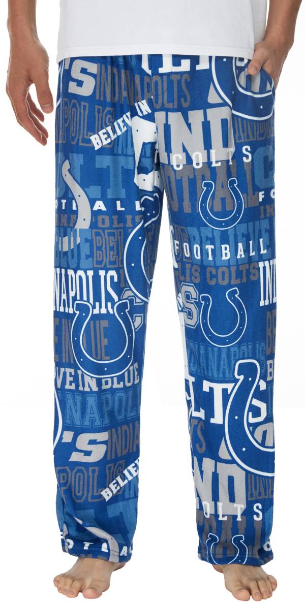 Concepts Sport Men's Indianapolis Colts Ensemble Blue Fleece Pants