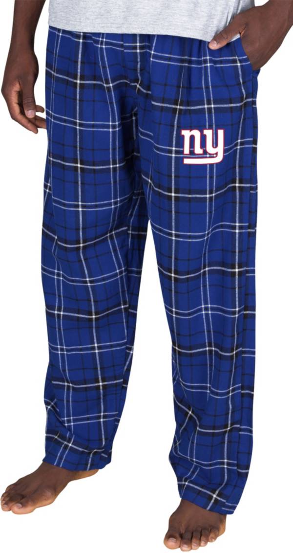 Concepts Sport Men's New York Giants Ultimate Blue Flannel Pants