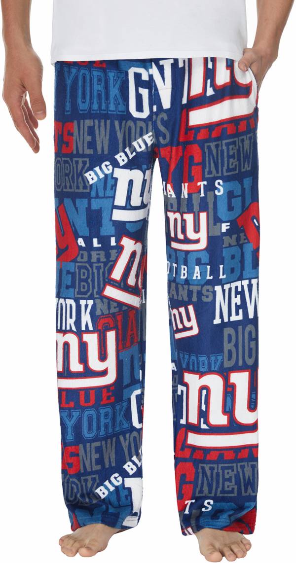 Concepts Sport Men's New York Giants Ensemble Blue Fleece Pants