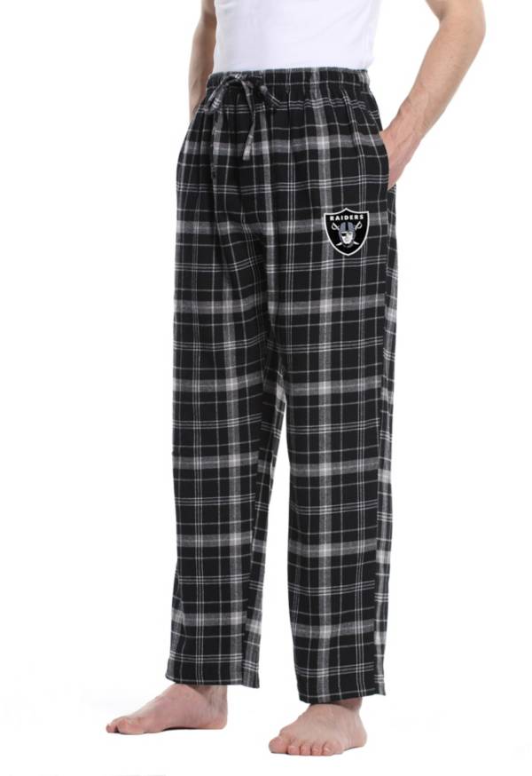 Concepts Sport Men's Las Vegas Raiders Ultimate Black Flannel Pants