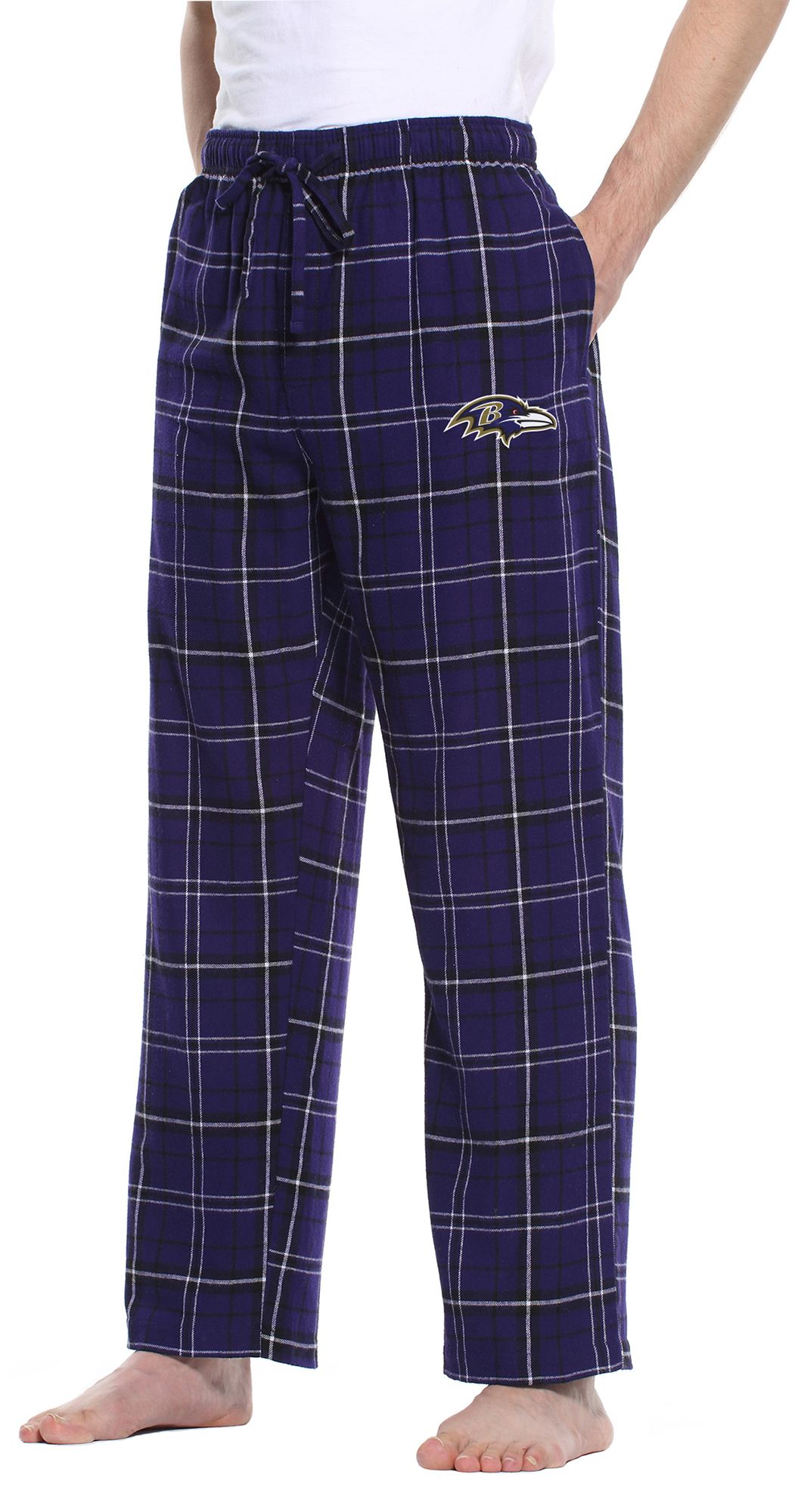 purple flannel pants