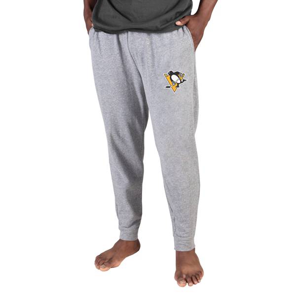 Concepts Sports Men's Pittsburgh Penguins Grey Mainstream Cuffed Pants