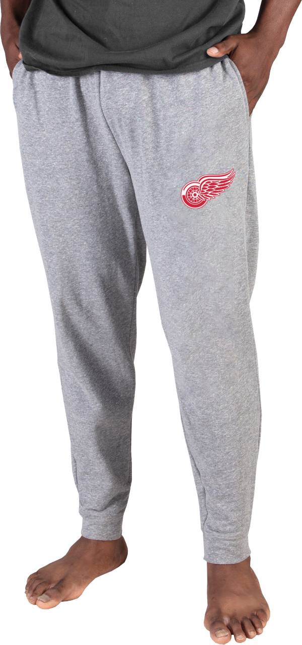 Concepts Sports Men's Detroit Redwings Grey Mainstream Cuffed Pants