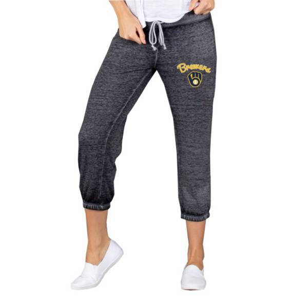 Concepts Sport Women's Milwaukee Brewers Charcoal Capri Pants product image