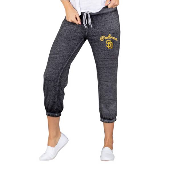 Concepts Sport Women's San Diego Padres Charcoal Capri Pants